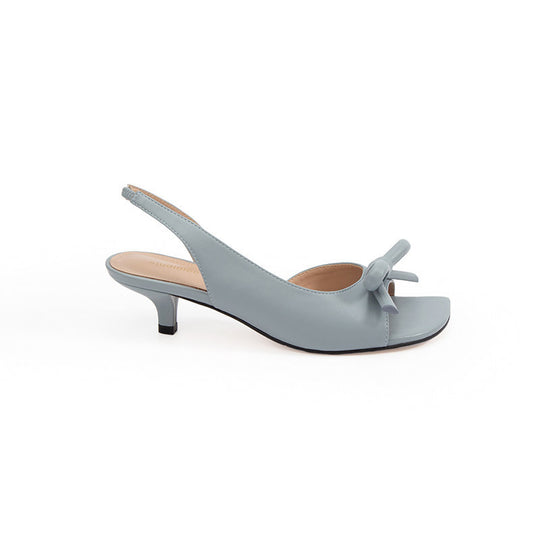 Damen Slingback-Pumps mit modischem Knoten-Detail und komfortablem Absatz EB