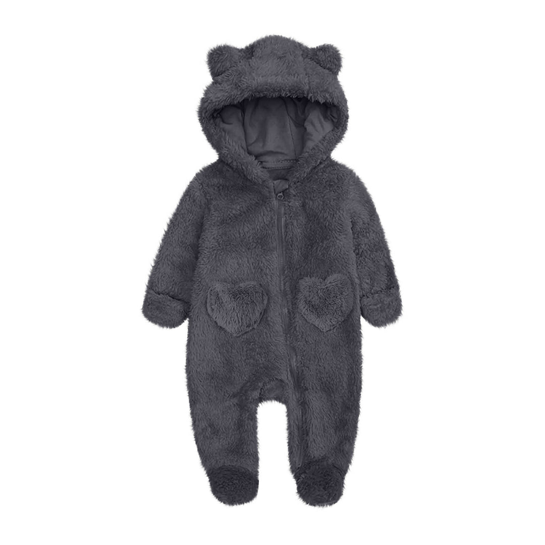 Unisex Fleeceoverall mit Kapuze und Herzaugen EB