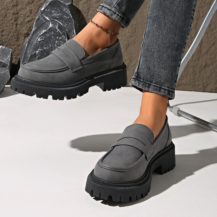 Damen Chunky Mokassins mit robustem Profil EB