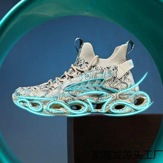 Damen Sportliche Laufsneaker mit innovativer Dämpfungstechnologie und elastischem Obermaterial EB