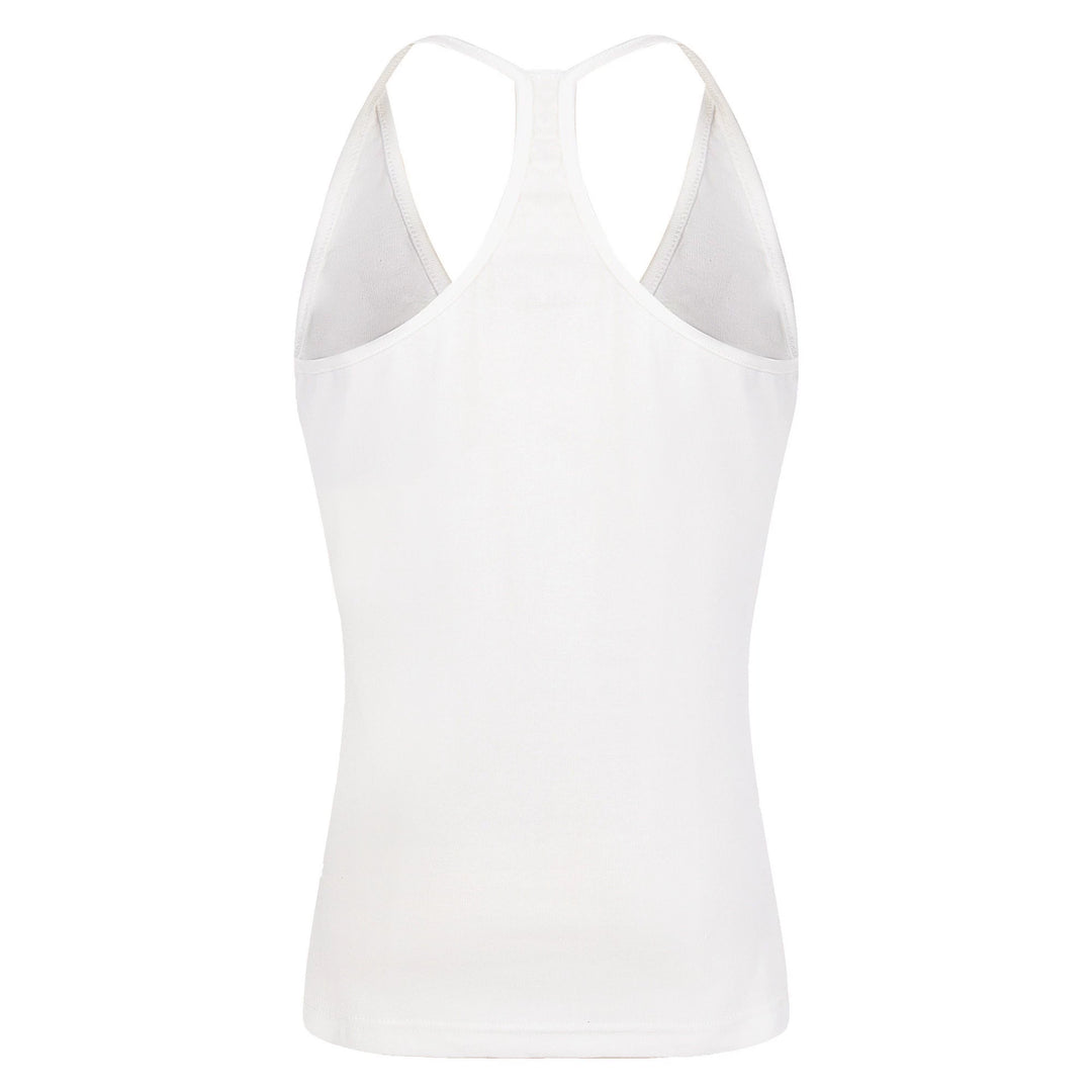 Damen nan tailliertes Rippjersey-Top mit kreuzförmigem Rücken und formender Silhouette EB