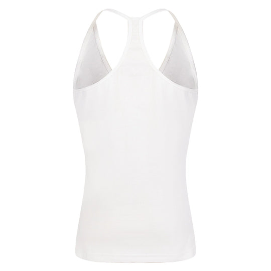 Damen nan tailliertes Rippjersey-Top mit kreuzförmigem Rücken und formender Silhouette EB