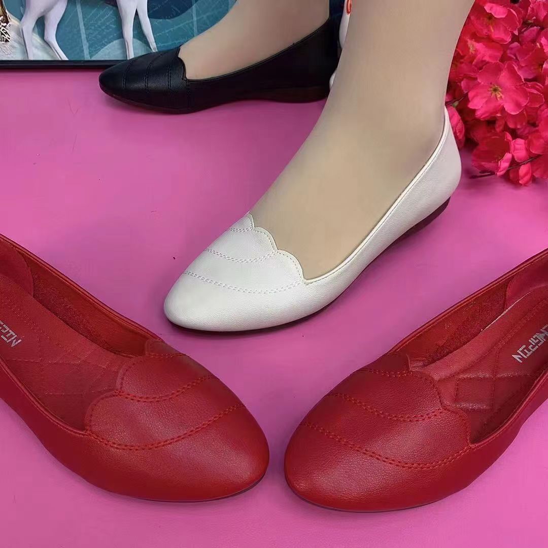 Damen Ballerina-Schuhe mit elegantem Obermaterial und komfortabler Sohle EB