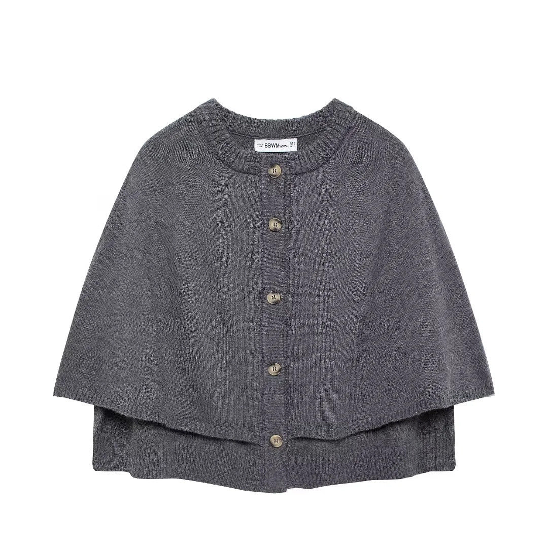 Damen Wolle Umhangjacke EB