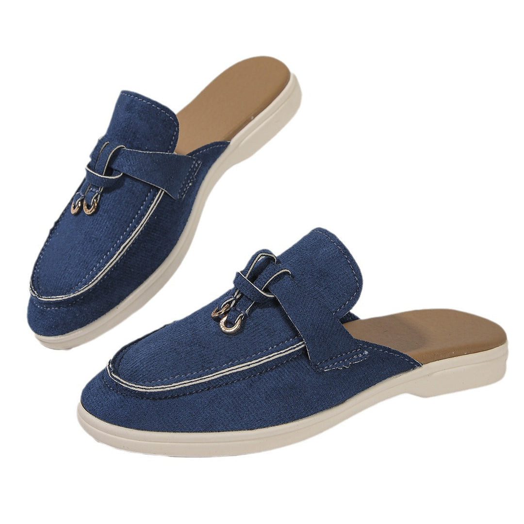 Damen Mokassin-Pantoletten mit elegantem Design und hochwertiger Oberflächenstruktur EB