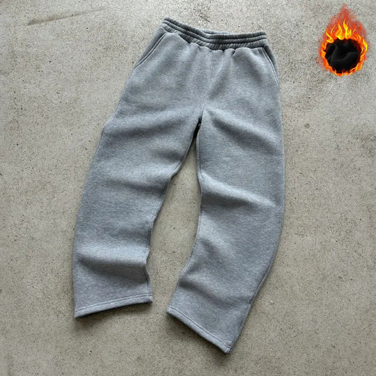 Unisex nan gefütterte Sweatpants mit elastischem Komfortbund, geradem Bein und seitlichen Eingrifftaschen EB