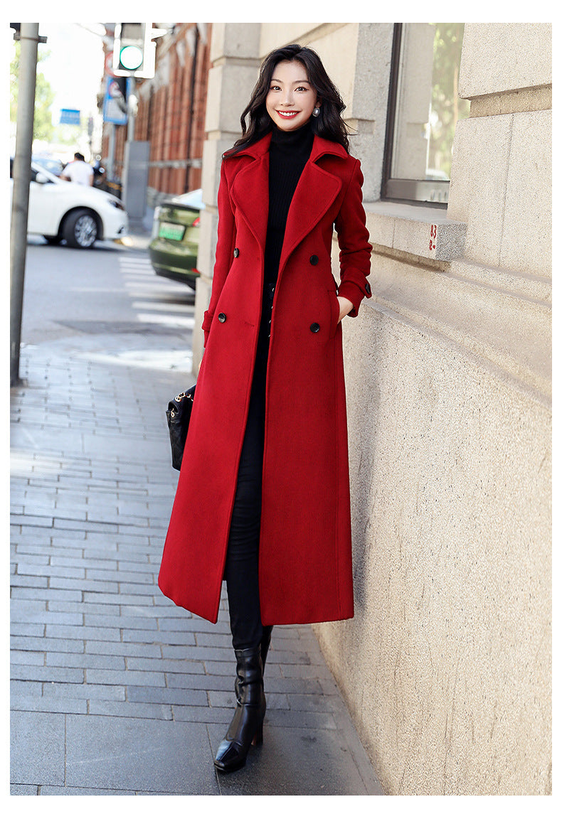 Damen luxuriöser Trenchcoat EB