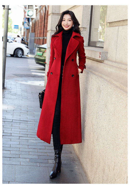 Damen luxuriöser Trenchcoat EB