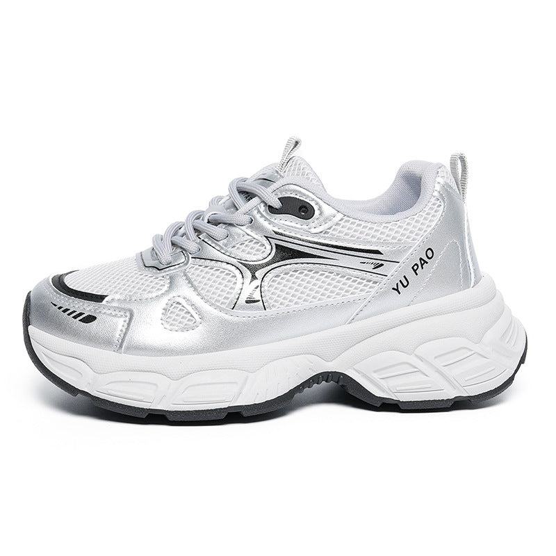 Damen Sportliche Laufschuhe mit atmungsaktivem Mesh-Obermaterial und stoßdämpfender Sohle EB