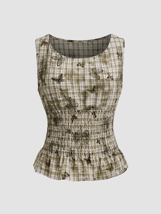 Damen schmeichelhafte Bluse mit floralen Musterungen EB