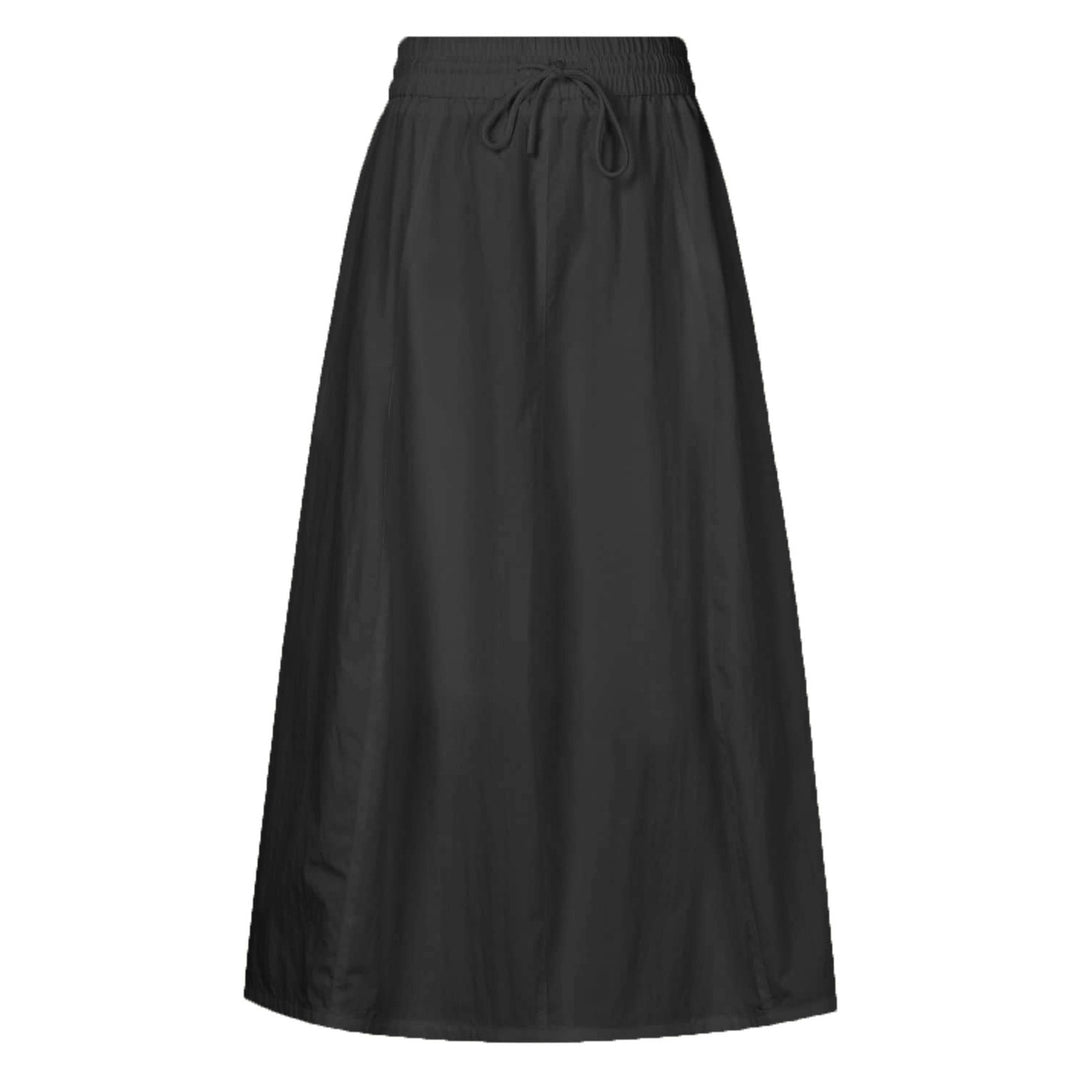 Damen maxilanger Rock mit elastischem Taillenbund und leichtem Material EB