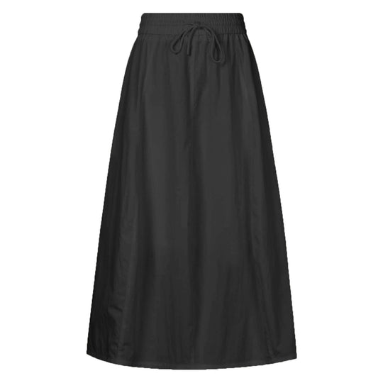 Damen maxilanger Rock mit elastischem Taillenbund und leichtem Material EB