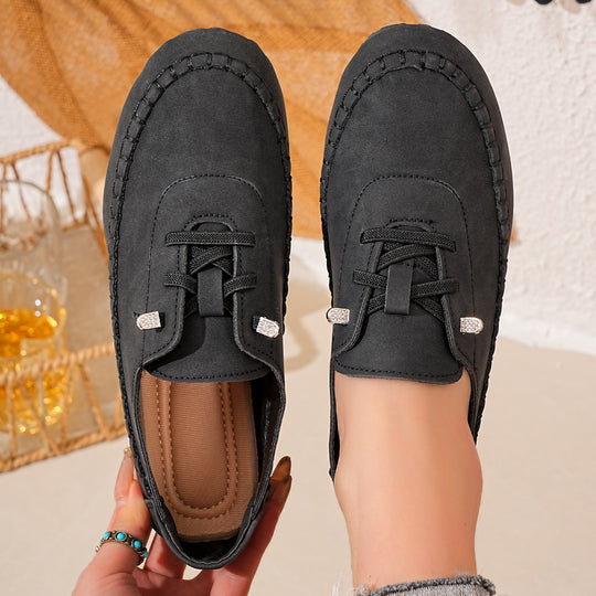 Damen Mokassins mit elegantem Schnürdesign EB