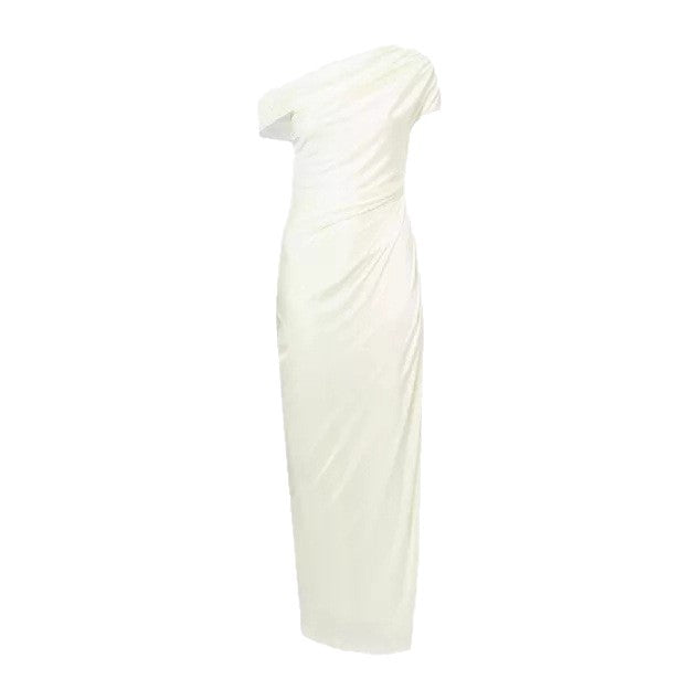 Damen Wickelkleid mit asymmetrischem Oberteil und eleganten Drapierungen EB