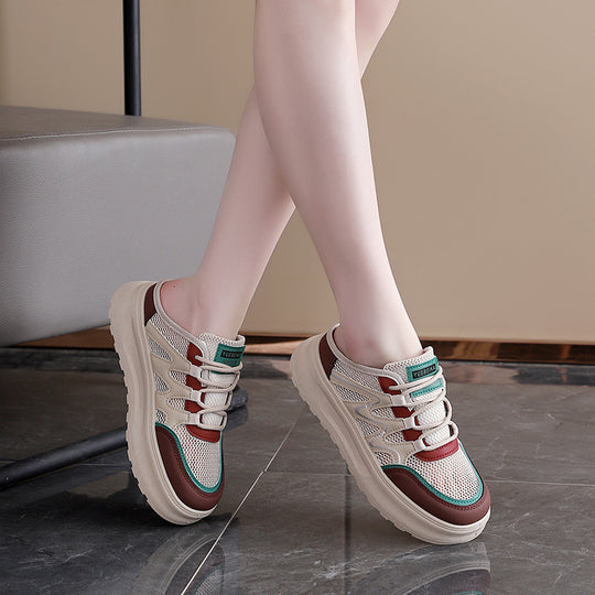Damen modische Sneakers mit atmungsaktiver Netzoberfläche und dämpfendem Komfort EB