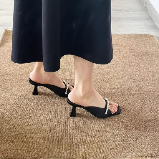 Damen glamouröse und elegante Sandaletten mit Blockabsatz EB