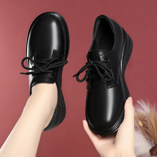 Damen Bequeme Schnürschuhe mit rutschfester Sohle EB