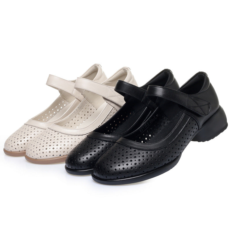 Damen Komfortable und elegante Ballerinas mit verstellbarem Riemen EB