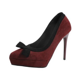 Damen elegante Pumps mit modischer Schleifenverzierung EB
