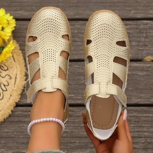Damen Atmungsaktive Riemensandalen mit verstellbarem Klettverschluss EB