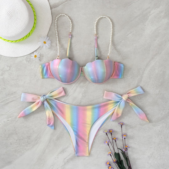 Damen Luxuriöser Bikini mit Muschel-Design EB