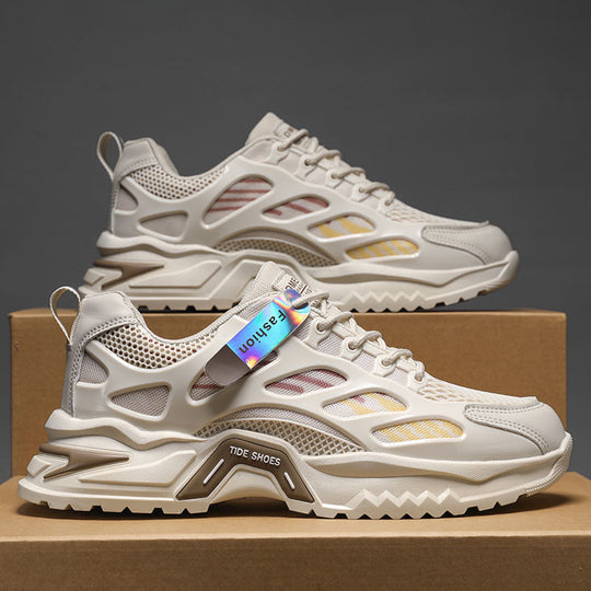 Damen Sportliche Sneakers mit atmungsaktiver Mesh-Konstruktion und rutschfester Sohle EB
