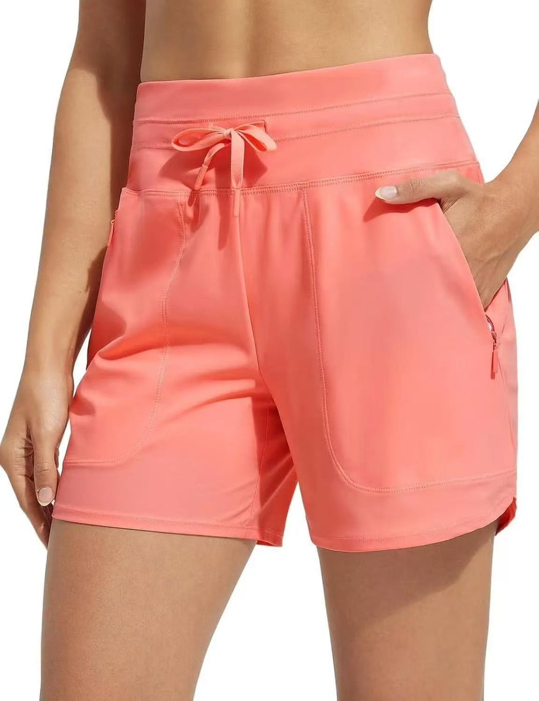 Damen Performance aktive Shorts mit integriertem Boxershorts-Futter EB