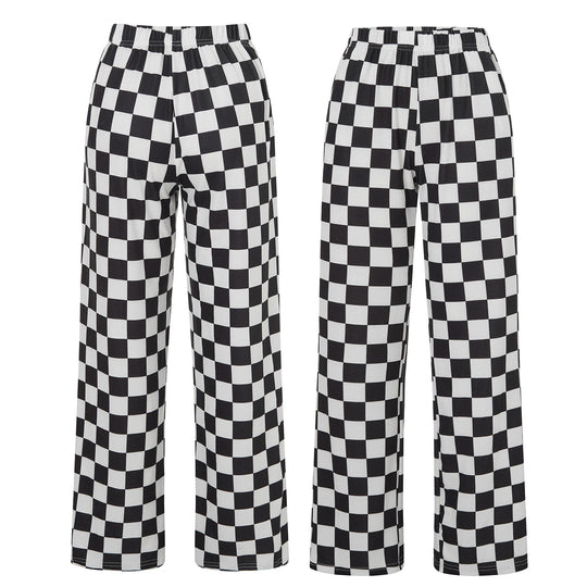 Damen Karierte Palazzohose EB
