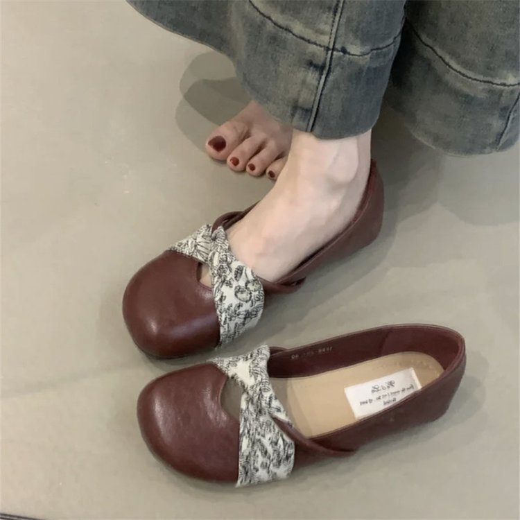 Damen Ballerinas mit floralem Riemendesign und komfortablem Fußbett EB