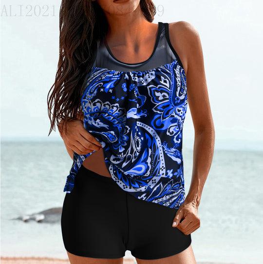 Damen Sportliches Strandoutfit mit modischer Raffung EB
