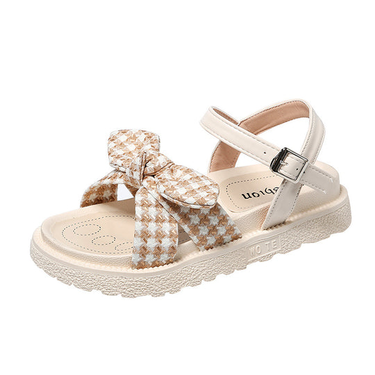 Damen Sandalen mit großem Schleifendetail und komfortablem Fußbett EB