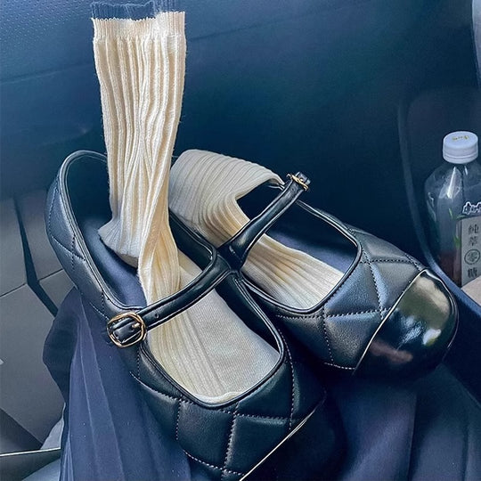 Damen Ballerinas mit Riemen und gepolsterter Innensohle EB