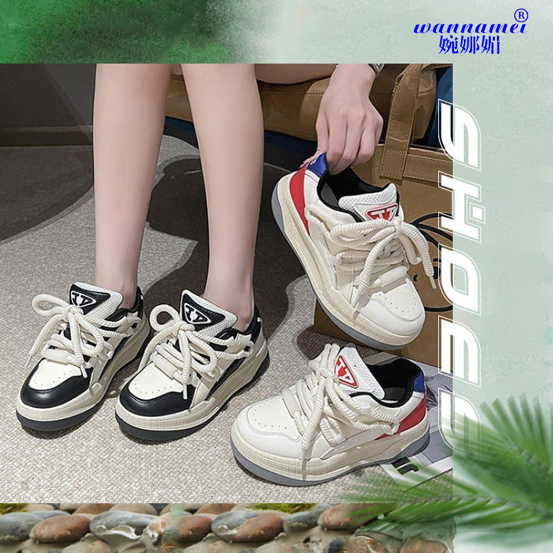 Damen Sportliche Sneaker im modernen Design mit dicker Sohle EB