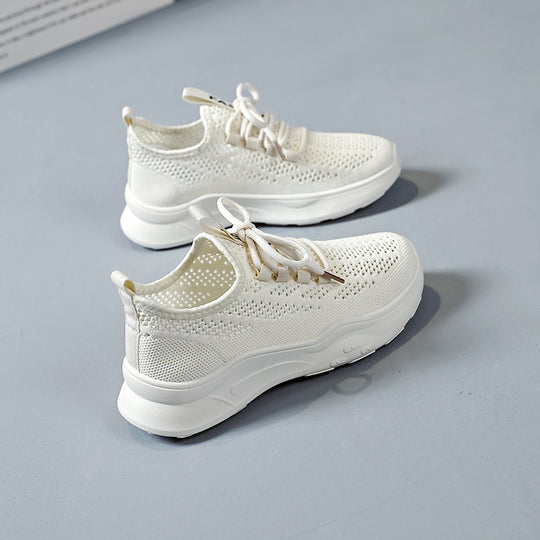 Damen atmungsaktive Freizeitsneaker mit innovativem Netzdesign und rutschfester Sohle EB
