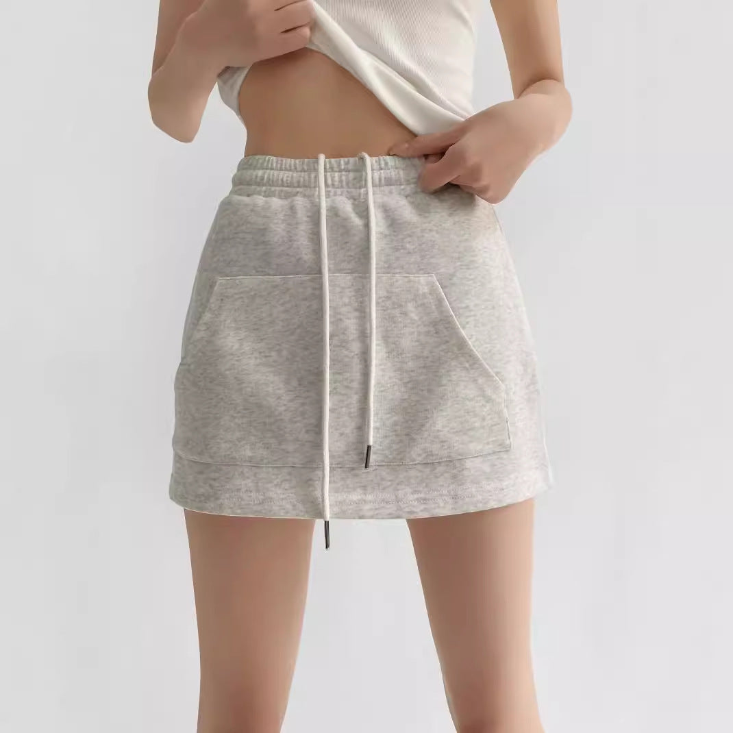 Damen Sweatrock mit elastischem Bund und praktischen Seitentaschen EB