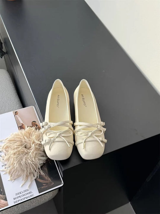 Damen elegante Ballerinas mit modischen Riemchen und komfortabler Sohle EB