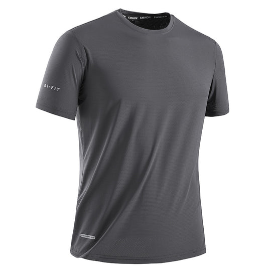 Herren nan atmungsaktives Funktions-T-Shirt aus perforiertem Mesh für Training EB