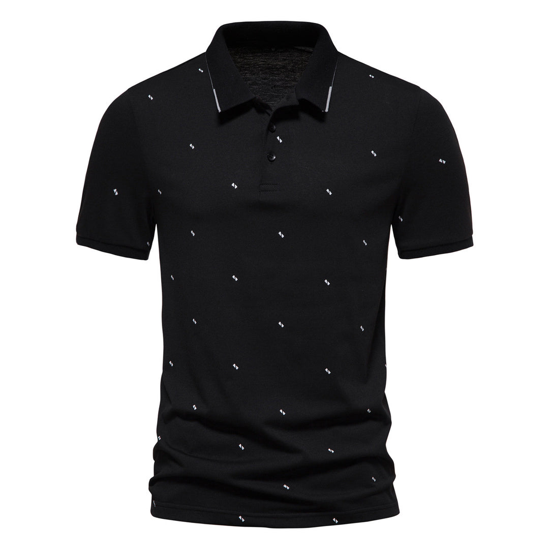 Herren Polohemd mit feinem Muster EB