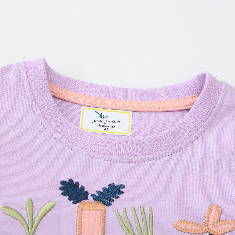 Mädchen Kleid mit floralem Stickdesign und Tüllrock EB