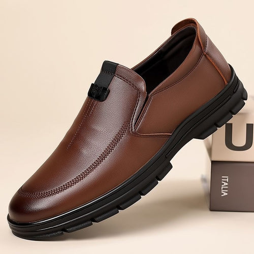 Herren Elegante Slip-On Lederschuhe mit ergonomischer Passform EB