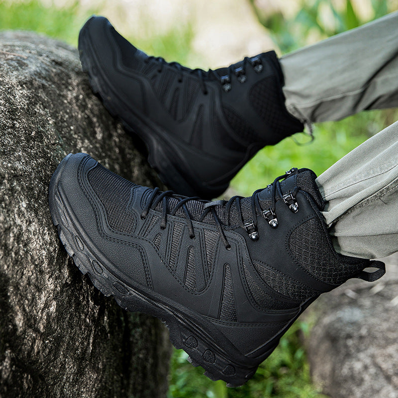 Herren hochfunktionale Wanderschuhe mit wasserdichter Membran und rutschfester Sohle EB