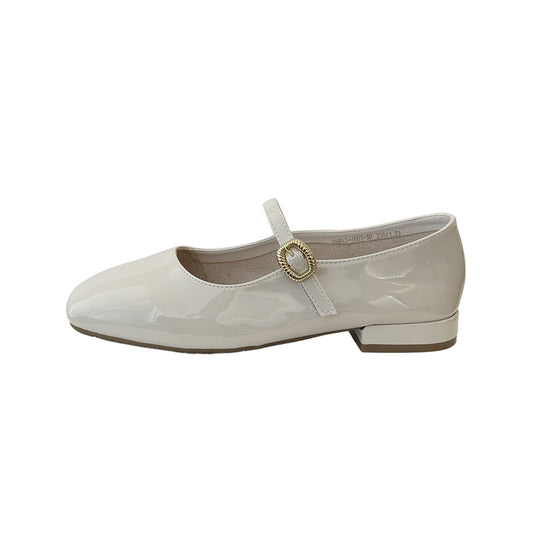Damen Elegante Ballerinas mit modischer Schnalle und komfortabler Polsterung EB