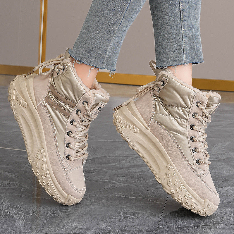 Damen Winterliche Sneakers mit hohem Schaft EB
