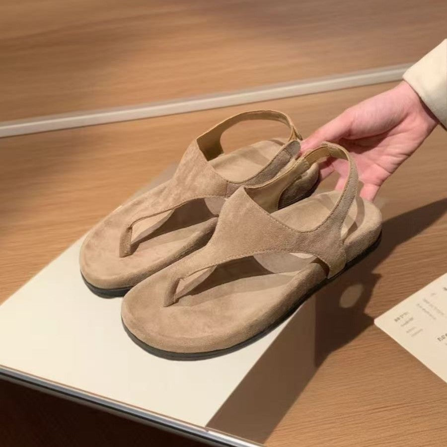 Damen Zehentrenner-Sandalen mit ergonomischem Fußbett und stilvollem Design EB
