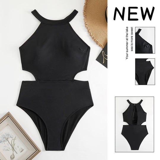Damen Einteiler Badeanzug mit stylischem Cut-Out-Design EB