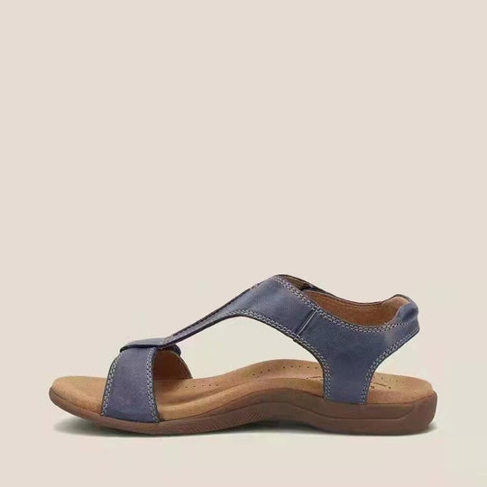 Damen Komfortable Riemensandaletten mit verstellbarem Riemen und ergonomischem Fußbett EB