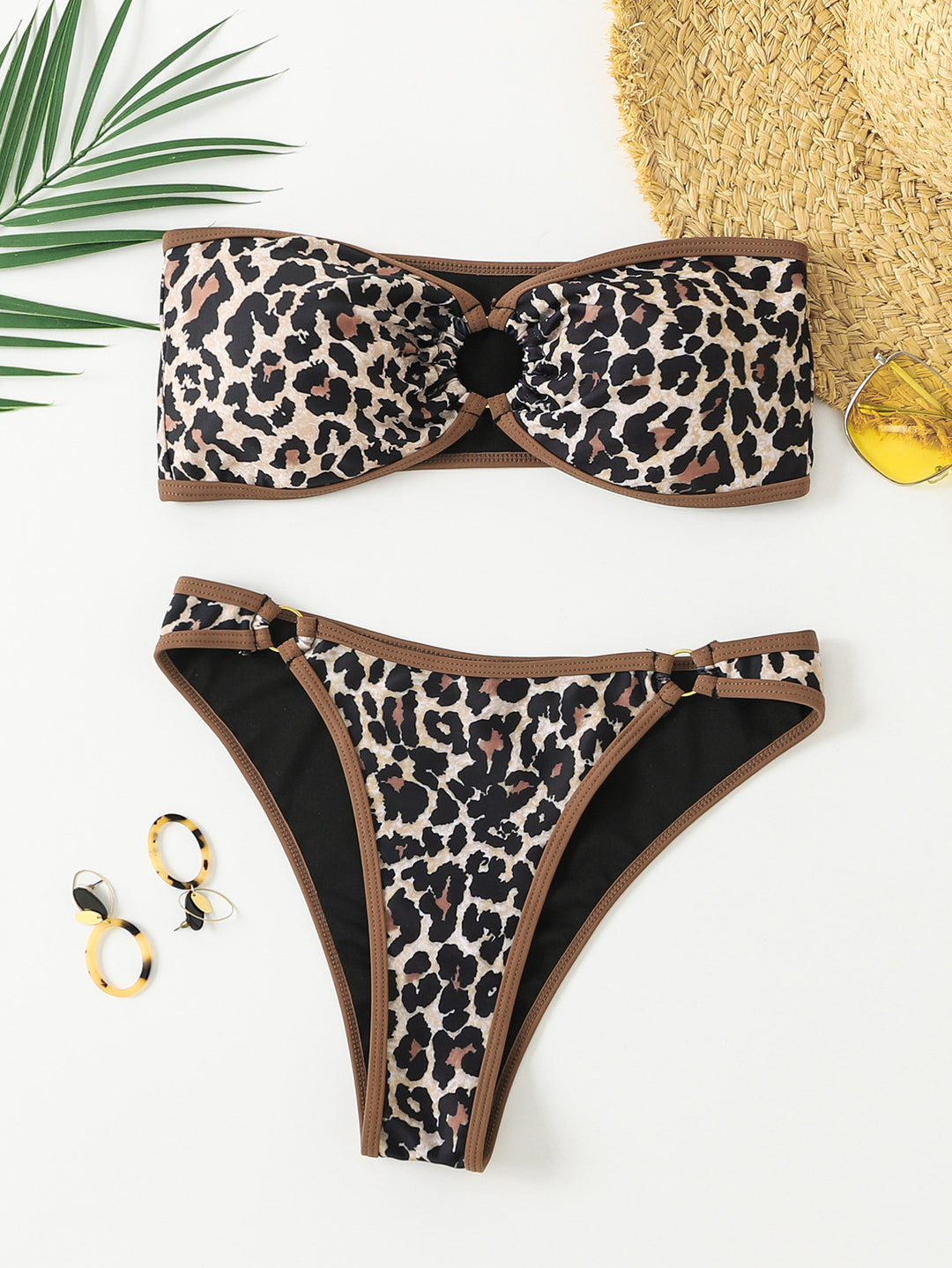 Damen Bandeau Badeanzug Set EB