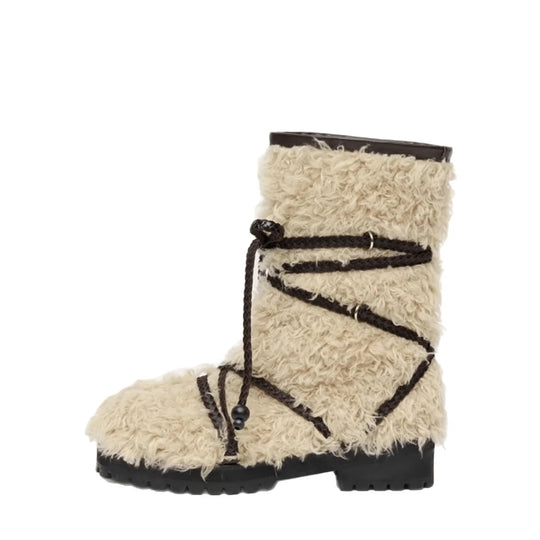 Damen Winterstiefel mit strapazierfähigem Obermaterial und kuscheligem Innenfutter EB