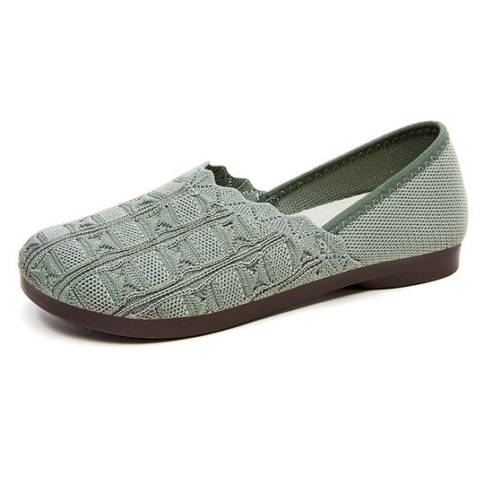 Damen Atmungsaktive und elegante Ballerinas mit flexiblem Schaft EB
