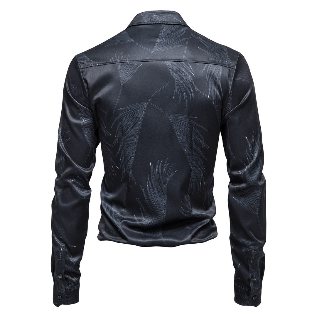 Herren Hemd mit elegantem Muster und modernem Glanz EB